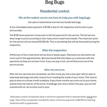 The Rodent Corner - Bed Bugs. We can help - Pest Control Near Me - Fond du Lac, Wisconsin The Rodent Corner - Bed Bugs. We can help - Pest Control Near Me - Fond du Lac, Wisconsin