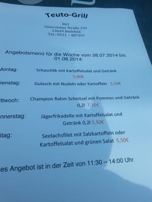 Menu photo 3 Teuto-Grill Bielefeld, NW