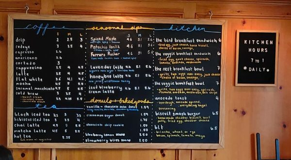 Menu photo 5 Pretty Bird Coffee Yardley, PA