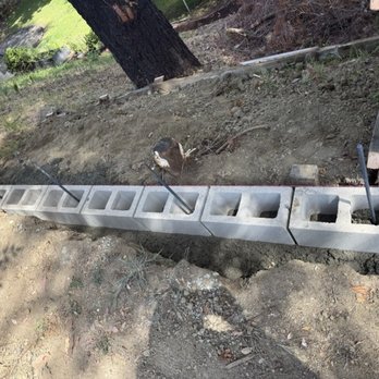 Mesa Fence - Reinforced cinder blocks laid on top of reinforced concrete footing. - Fences & Gates Near Me - Perris, California Mesa Fence - Reinforced cinder blocks laid on top of reinforced concrete footing. - Fences & Gates Near Me - Perris, California