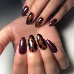 Boujie Nails - Service: gel overlay with hard gel (over natural nails)+ freehand design