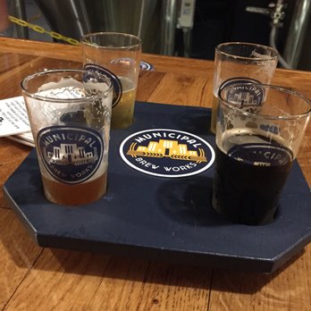 Municipal Brew Works - Beer sampler flight - Breweries Near Me - Hamilton, Ohio Municipal Brew Works - Beer sampler flight - Breweries Near Me - Hamilton, Ohio