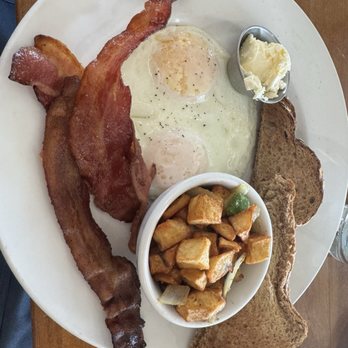 Hash Kitchen - Hash Grand Slam subbed pancakes for toast. - Breakfast & Brunch Near Me - Scottsdale, Arizona