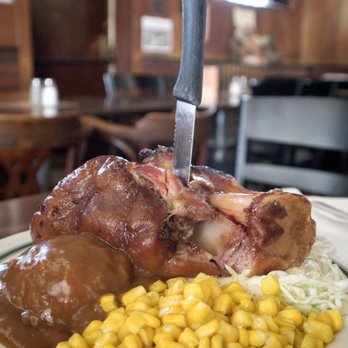 Heidelberg Restaurant & Tavern - This was how they served their smoked pork hock dinner! Absolute heaven - German Near Me - Heidelberg, Ontario Heidelberg Restaurant & Tavern - This was how they served their smoked pork hock dinner! Absolute heaven - German Near Me - Heidelberg, Ontario