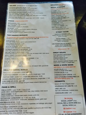 Menu photo 3 Browns Socialhouse Point Grey Vancouver, BC Menu photo 3 Browns Socialhouse Point Grey Vancouver, BC