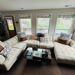 Reupholstered couch! Looks brand new!
