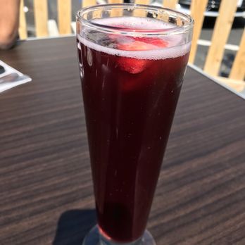 Broken Yolk Cafe - Pomegranate mimosa. - Breakfast & Brunch Near Me - Fullerton, California