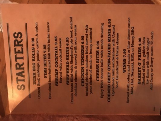 Menu photo 8 The Ole' Irish Pub Myrtle Beach, SC Menu photo 8 The Ole' Irish Pub Myrtle Beach, SC