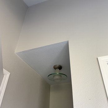 Trombley Painting Company - High bathroom ceilings and walls. Color: revere pewter - Painters Near Me - Paso Robles, California Trombley Painting Company - High bathroom ceilings and walls. Color: revere pewter - Painters Near Me - Paso Robles, California