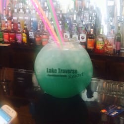 Lake Traverse Resort - The famous "Fishbowl" drinks!