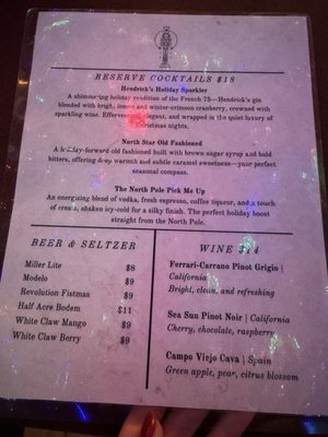 Menu photo 1 Nutcracker Pop Up Christmas Bar Chicago, IL