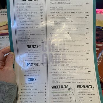 La Chingada Cocina Mexicana - Menu November 2025 - Mexican Near Me - Tucson, Arizona