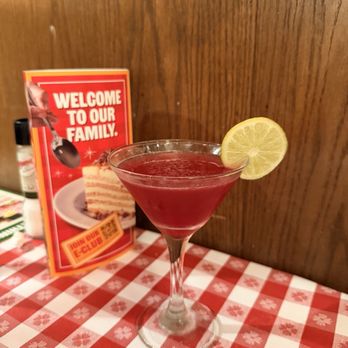 Buca di Beppo Italian Restaurant - Pom Blossom Martini - Italian Near Me - Claremont, California