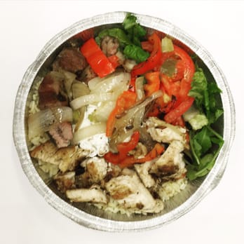 Carnegie John's - combo no. one: chicken + lamb shish kebab - Burgers Near Me - New York, New York