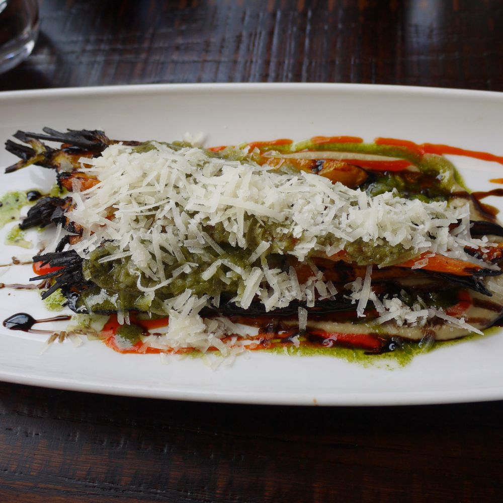 El Gato Negro - Heritage carrots, aubergine purée, miso and walnut pesto dressing - Spanish Near Me - Manchester, XGM