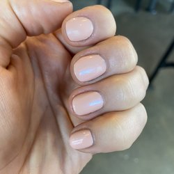 Galleria Spa Salon Boutique - Mani with a shimmering coat. Lovely!