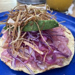 Tostada with tuna