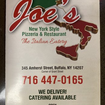 Joe's Ny Style Pizza - the menu - Pizza Near Me - Buffalo, New York Joe's Ny Style Pizza - the menu - Pizza Near Me - Buffalo, New York