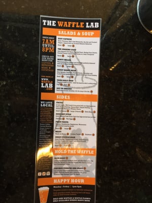 Menu photo 6 Waffle Lab Fort Collins, CO