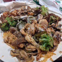 How special with all the meats and your choice of three veggies. How special with all the meats and your choice of three veggies.