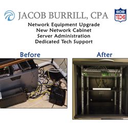 808 Tech Services - Network Upgrade & Cabinet Installation @ Jacob Burrill, CPA in Kona