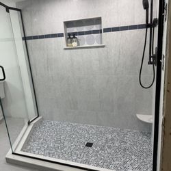 Fitzgerald Stone & More - Huge shower and shower niche!