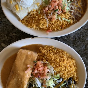 Mexico Restaurant - breakfast burrito (top) & tamale (bottom) - Mexican Near Me - Honolulu, Hawaii