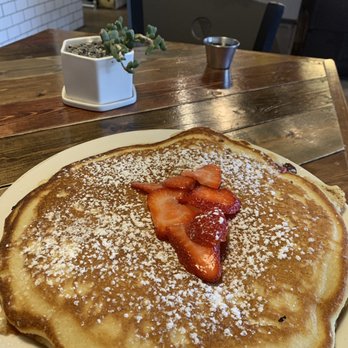 Dandelion Cafe - My son  pancakes - Coffee & Tea Near Me - Bellaire, Texas