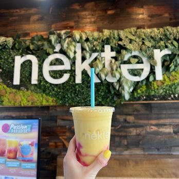 Nekter Juice Bar - Pitaya Passion Lemonade - Juice Bars & Smoothies Near Me - Jacksonville Beach, Florida Nekter Juice Bar - Pitaya Passion Lemonade - Juice Bars & Smoothies Near Me - Jacksonville Beach, Florida