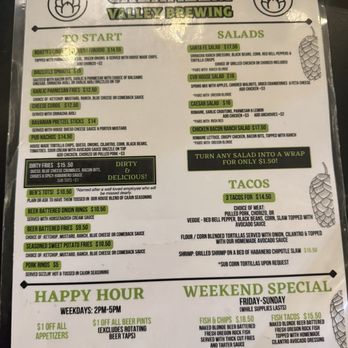Chehalem Valley Brewing - Menu - Breweries Near Me - Newberg, Oregon