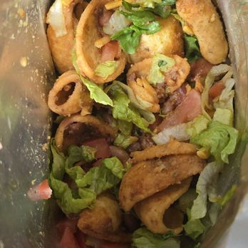 Blake's Lotaburger - Dry, no beans, no meat, no chili frito pie. - Burgers Near Me - Santa Fe, New Mexico