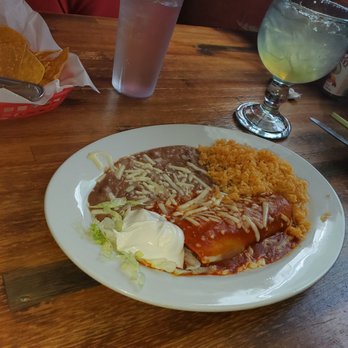 Vallarta Grill - Beef enchilada lunch special - Mexican Near Me - Oroville, California