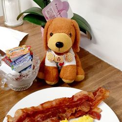 Country Touch Cafe - Bacon + eggs. 5/24/26
