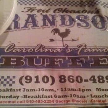Fred Chason's Grandsons - Hours of operation - Buffets Near Me - Hope Mills, North Carolina