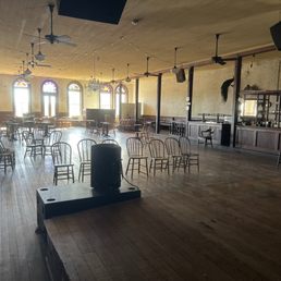 Upstairs dance hall Upstairs dance hall