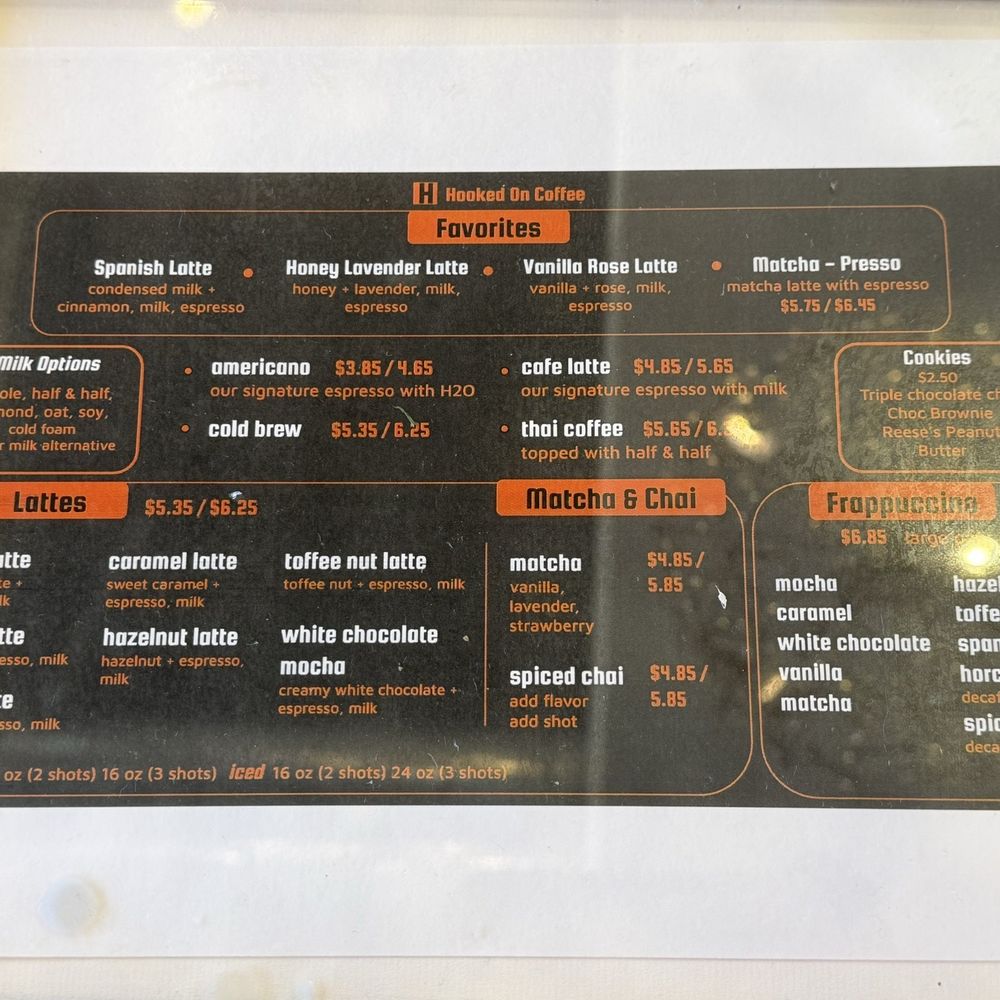 Hooked On Coffee - Menu - Coffee & Tea Near Me - Whittier, California Hooked On Coffee - Menu - Coffee & Tea Near Me - Whittier, California