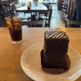 Chocolate cake, and Coke Chocolate cake, and Coke