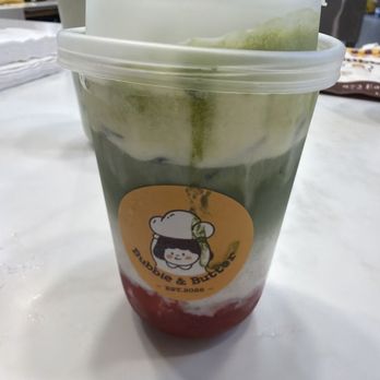 Bubble & Butter - Strawberry matcha latte - Patisserie/Cake Shop Near Me - Chula Vista, California