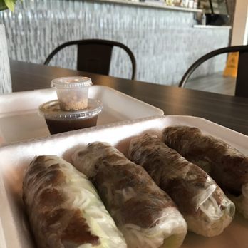 Mai Tai Express - Grilled pork spring rolls - 4/$6. So good and reasonably priced. - Taiwanese Near Me - Houston, Texas Mai Tai Express - Grilled pork spring rolls - 4/$6. So good and reasonably priced. - Taiwanese Near Me - Houston, Texas