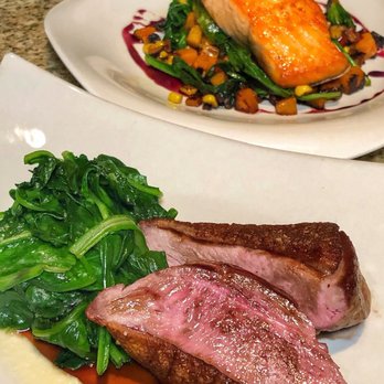 Lucio's - Cold Smoke Duck Breast* and Awase - Broth Wild Salmon* - New American Near Me - Houston, Texas Lucio's - Cold Smoke Duck Breast* and Awase - Broth Wild Salmon* - New American Near Me - Houston, Texas