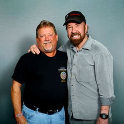 Southern School of Martial Arts and Rivers Edge Bujinkan Dojo - Chuck Norris and me.
