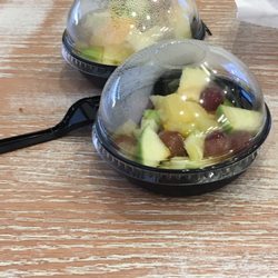 Tropical Smoothie Cafe - Fruit medley. It's a side. Freshly made and very fulfilling. Dessert without the calories and junk.