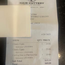 Receipt of being overcharged. Receipt of being overcharged.