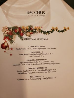Menu photo 5 Bacchus Restaurant & Lounge Vancouver, BC