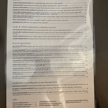 Shorebird - Menu as of 9/11/2023 (Part 1) - Breakfast & Brunch Near Me - Sedona, Arizona