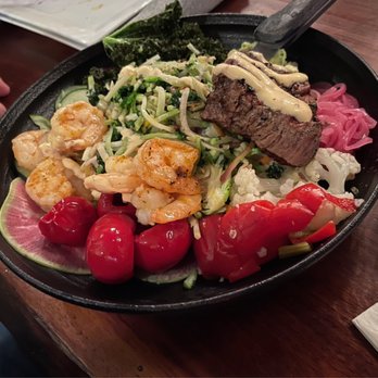 New River Taphouse - Surf & turf power bowl - Pizza Near Me - Virginia Beach, Virginia New River Taphouse - Surf & turf power bowl - Pizza Near Me - Virginia Beach, Virginia
