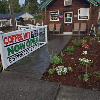 Coffee Hut - a sign for a coffee shop - Coffee & Tea Near Me - Seattle, Washington
