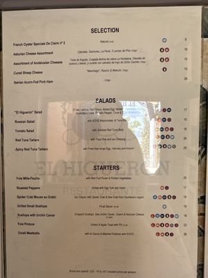Menu photo 1 El Higuerón Fuengirola, MA