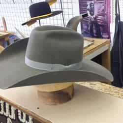 Side view of my new 4 7/8th inch brim custom hat. It is perfect.