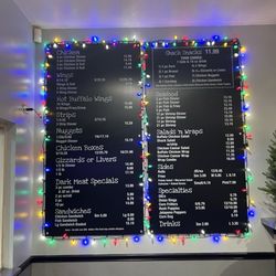 Tom's Chicken Shack - Menu